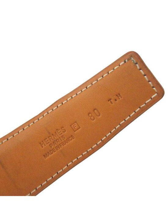 Hermes Constance Hmartelee Giboshi Reversible Belt 80 Brown Beige Silver main image 13